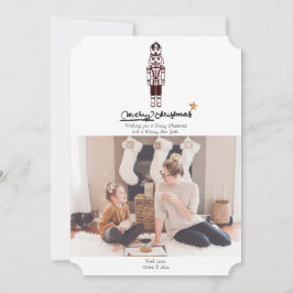 Tarjeta de Navidad de Navidad con Cascanueces