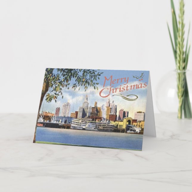 Tarjeta de Navidad de New Orleans (Anverso)