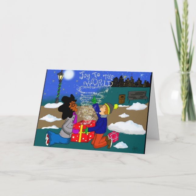 Tarjeta de Navidad de Nik & Mike (Anverso)