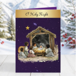 Tarjeta de Navidad de Noche Santa