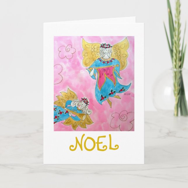 Tarjeta de Navidad de Noel Angel (Anverso)