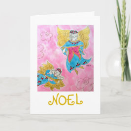 Tarjeta de Navidad de Noel Angel