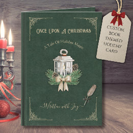 Tarjeta de Navidad de Novela Clásica de Cuentos Na