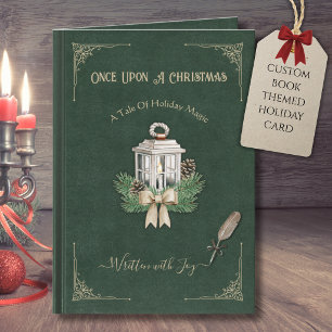 Tarjeta de Navidad de Novela Clásica de Cuentos Na