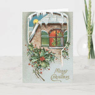 Tarjeta de Navidad - de nuestra casa el suyo