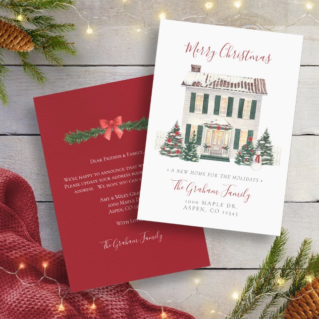 Tarjeta de Navidad de Nueva Casa (New Home Christmas Card
)