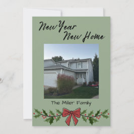 Tarjeta de Navidad de Nueva Casa y Año Nuevo
