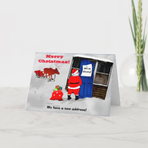 Tarjeta de Navidad de Nueva Dirección