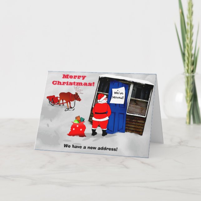Tarjeta de Navidad de Nueva Dirección (Anverso)