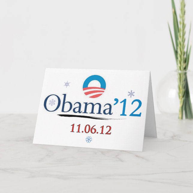 Tarjeta de Navidad de Obama 2012 (Anverso)