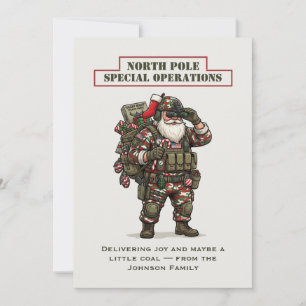 Tarjeta de Navidad de Operaciones Especiales del P