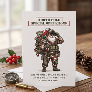 Tarjeta de Navidad de Operaciones Especiales del P