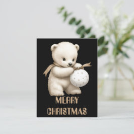 Tarjeta de Navidad de Oso Polar