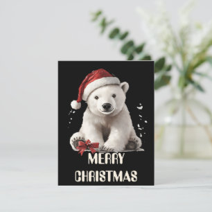Tarjeta de Navidad de Oso Polar