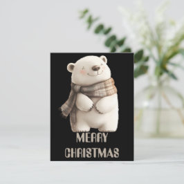 Tarjeta de Navidad de Oso Polar
