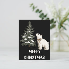 Tarjeta de Navidad de Oso Polar