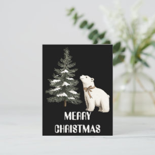 Tarjeta de Navidad de Oso Polar