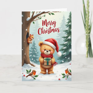 Tarjeta de Navidad de Osos