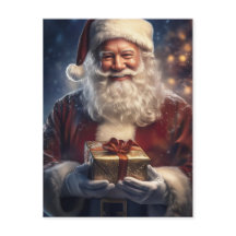 Tarjeta de Navidad de Papá Noel