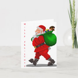 Tarjeta de Navidad de Papá Noel