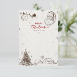 Tarjeta de Navidad de Papá Noel 🎅
