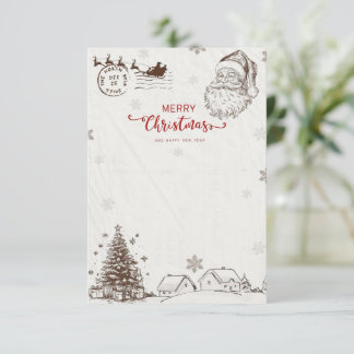 Tarjeta de Navidad de Papá Noel 🎅