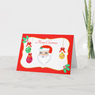 Tarjeta de Navidad de Papá Noel