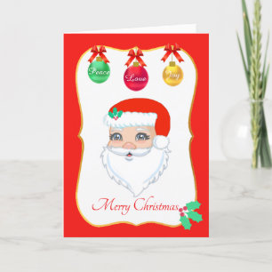 Tarjeta de Navidad de Papá Noel