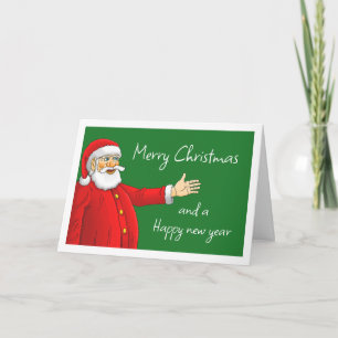 Tarjeta de Navidad de Papá Noel
