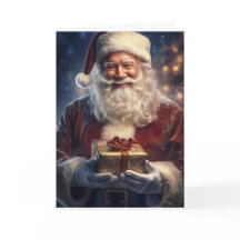 Tarjeta de Navidad de Papá Noel