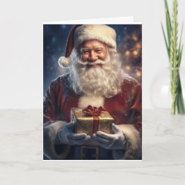 Tarjeta de Navidad de Papá Noel