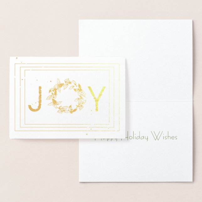 Tarjeta de Navidad de papel de aluminio con salpic (Demostración)