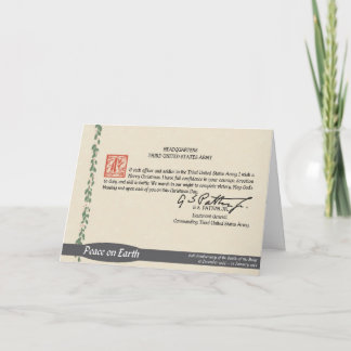 Tarjeta de Navidad de Patton