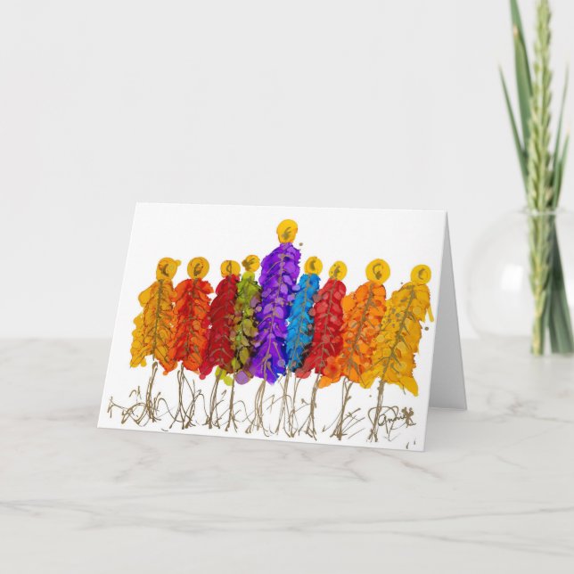 Tarjeta de Navidad de Paz para Todos Lovitude (Anverso)