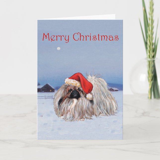 Tarjeta de Navidad de Pekín (Anverso)