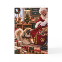 Tarjeta de Navidad de Pekinés