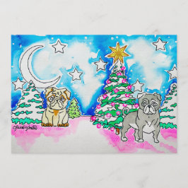 Tarjeta de Navidad de Perrito