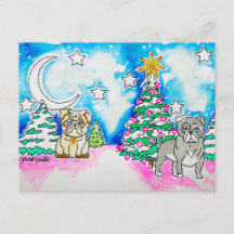 Tarjeta de Navidad de Perrito