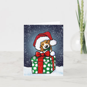 Tarjeta de Navidad de Perro Beagle