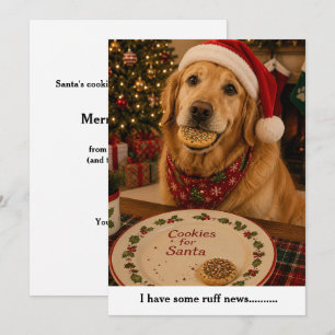 Tarjeta de Navidad de Perro Divertida