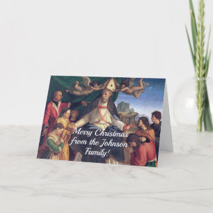 Tarjeta de Navidad de personalizable Vintage