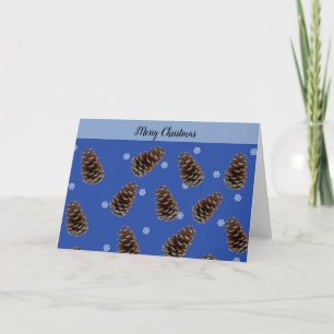 Tarjeta de Navidad de Piñas Naturales