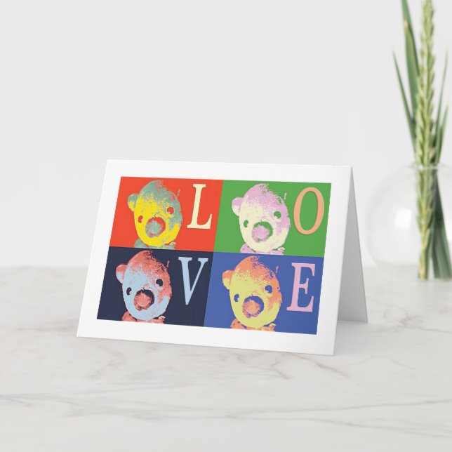 Tarjeta de Navidad de Pooh Bear (Anverso)