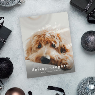 Tarjeta de Navidad de presupuesto para mascotas di