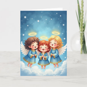Tarjeta de Navidad de Querubín Dulce