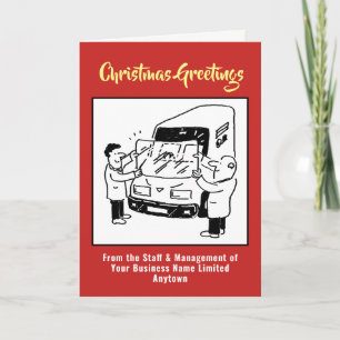 Tarjeta de Navidad de Reemplazo de Parabrisas de A