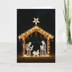 Tarjeta de Navidad de Resplandor Nocturno