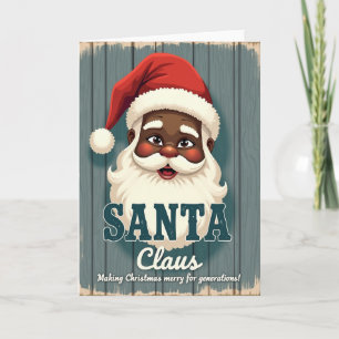 Tarjeta de Navidad de retrato alegre