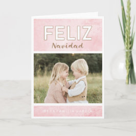 Tarjeta de Navidad de Rosa