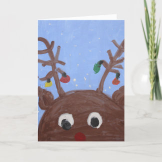 Tarjeta de Navidad de Rudolph